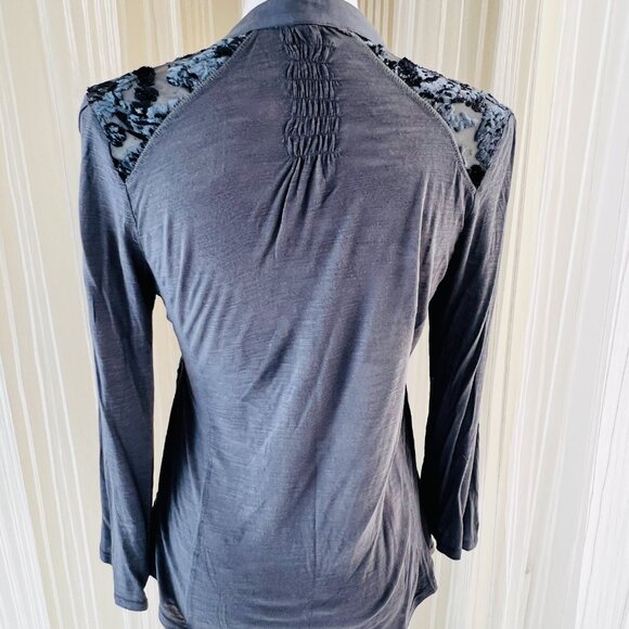 TINY by Anthropologie Velvet Silk Burnout w/Sequin - Picture 4 of 9